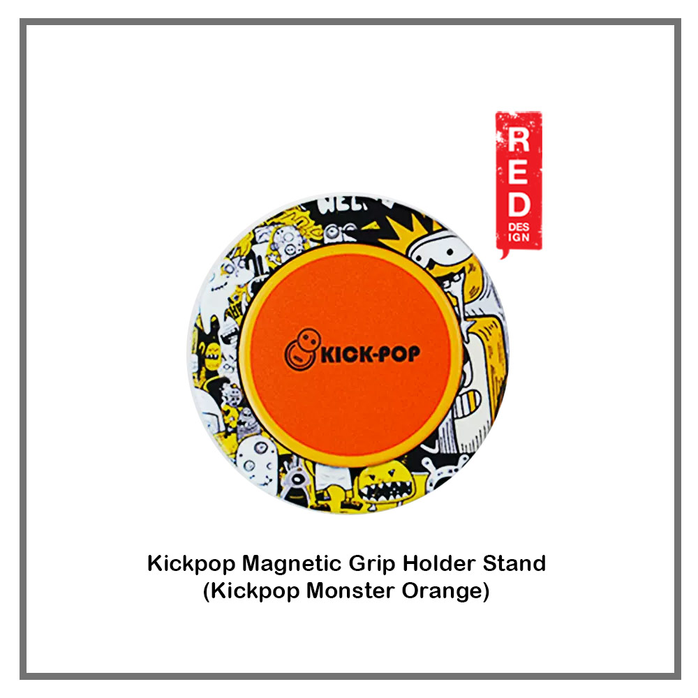 Picture of Kickpop Magnetic O Ring Grip Holder Stand Finger Grip Kickstand for Magnetic Device | Phone (Monster Orange) Red Design- Red Design Cases, Red Design Covers, iPad Cases and a wide selection of Red Design Accessories in Malaysia, Sabah, Sarawak and Singapore 